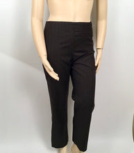 Load image into Gallery viewer, Vintage Chanel 01A, 2001 Fall Brown Pinstripe pant trouser wool cashmere US 10/12