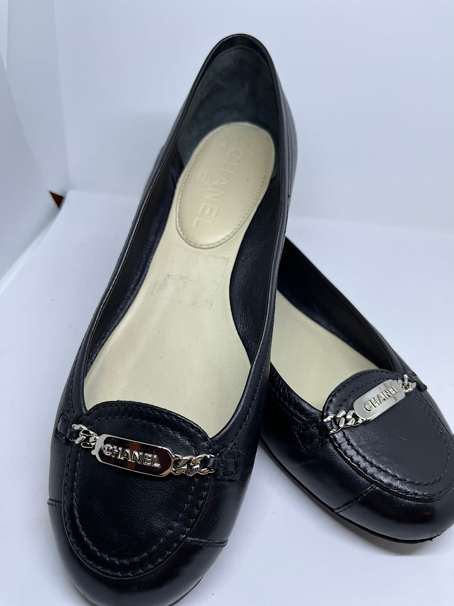 Patent leather espadrilles Chanel Black size 40 EU in Patent