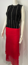 Load image into Gallery viewer, Chanel 02A 2002 Fall Cashmere Silk Black Crystal Blouse Top FR 38 US 4/8