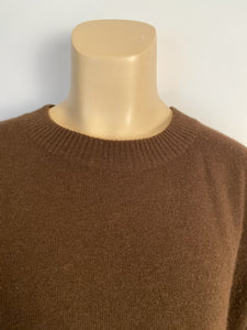 Chanel Vintage Cashmere Dark Brown Sweater US 12/14/16