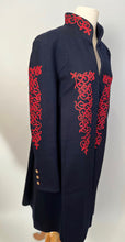 Load image into Gallery viewer, Rare Hard to Find Chanel 15A 2015 Pre-Fall Paris-Salzburg Navy Red Coat FR 40 US 4/6