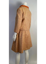 Load image into Gallery viewer, Chanel 01P 2001 Spring Vintage Skirt Suit w Leather Collar FR 42 US 8/10