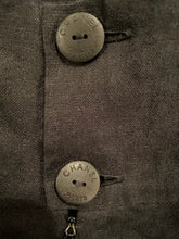 Load image into Gallery viewer, Vintage Chanel 00C, 2000 Cruise Resort Black Linen Dress FR 36 US 2