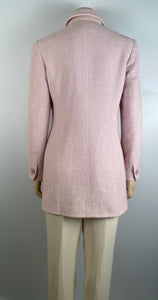 1990’s Vintage Chanel Boutique pastel pink lilac coat jacket US 4/6/8