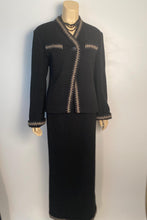 Load image into Gallery viewer, 98A 1998 Fall NWOT Vintage Chanel Black Skirt Suit FR 38