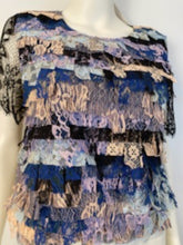 Load image into Gallery viewer, NWT Chanel 16C, 2016 Cruise Resort Paris Seoul Multicolor Lace Top FR 36