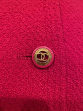 Load image into Gallery viewer, 93P 1993 Spring Rare Vintage Chanel Rose Skirt Suit Set FR 40 US 4