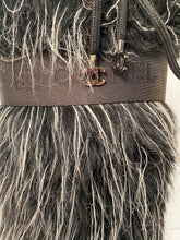 Load image into Gallery viewer, Chanel vintage 2002 Fantasy Fur Yeti gray knee high snow boots US size 7/7.5