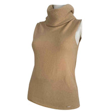 Load image into Gallery viewer, Chanel 00A 2000 Fall Light Brown Beige Turtleneck Sweater Blouse FR 40 US 4/6