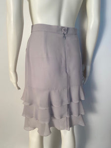 Vintage Chanel 98C 1998 Cruise Resort Grey Skirt FR 38 US 4