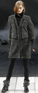 Chanel 11A, 2011 Fall Runway Black Leather Boots EU 39 US 8.5/9