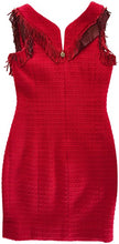 Load image into Gallery viewer, Chanel 14A 2014 Fall Paris-Dallas Red Runway Dress FR 40 US 6