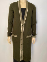 Load image into Gallery viewer, Chanel 2008 Cruise 08C Coco Line Long Cashmere Cardigan cardicoat duster FR 40