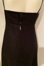 Load image into Gallery viewer, Vintage Chanel 00C, 2000 Cruise Resort Black Linen Dress FR 36 US 2