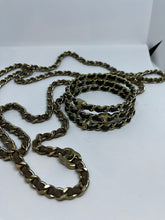 Load image into Gallery viewer, Chanel 12P 2012 Spring Brown Chain Link CC Turn Lock Belt Necklace