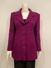 Load image into Gallery viewer, 97A, 1997 Fall Chanel Vintage Merlot Jacket Blazer FR 40 US 4