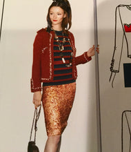 Load image into Gallery viewer, Chanel 06C, 2006 Cruise Resort Gold Sequin short mini skirt FR 42 US 6/8