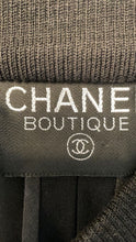 Load image into Gallery viewer, Vintage Chanel Boutique Black CC short mini zip up Dress US 10