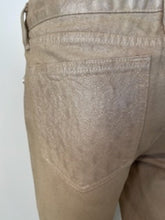 Load image into Gallery viewer, Chanel 09P, 2009 Spring Light Gold Straight Leg Jeans Pants FR 38 US 6/8