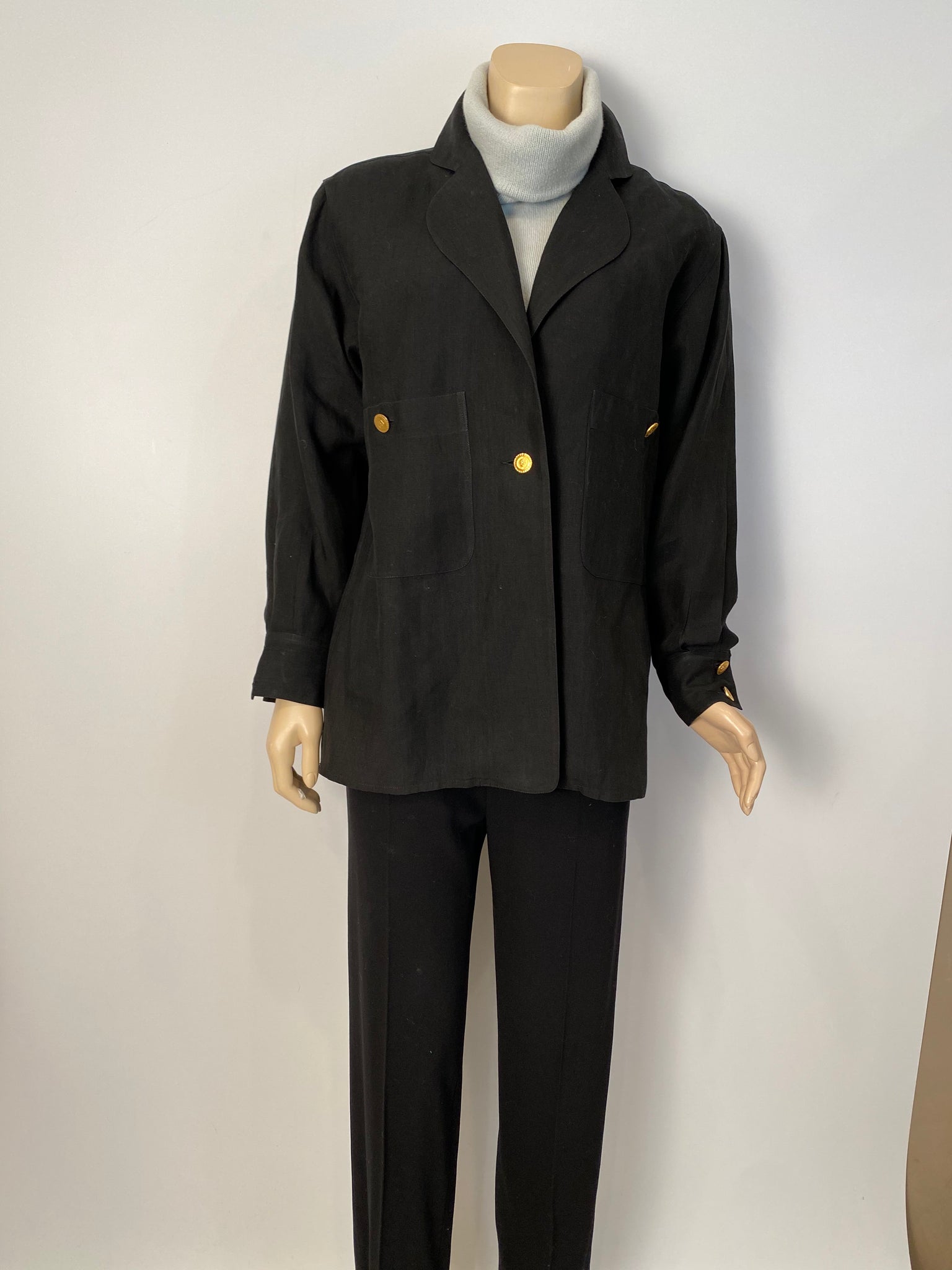 HelensChanel Rare Chanel Vintage 1980’s Black Jacket US 10/12