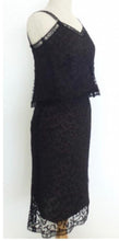 Load image into Gallery viewer, Rare! Chanel Vintage 98A Fall Logo Black Lace Tank top Blouse Camisole Skirt Set FR 38 US 4