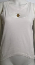 Load image into Gallery viewer, New with Tags Chanel 2007 Spring, 07P White medallion Charm tee Cotton T-shirt FR 40 US 6