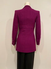 Load image into Gallery viewer, NWOT 97A, 1997 Fall Chanel Vintage Merlot Jacket Blazer FR 34 US 2/4