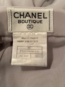 Vintage Chanel 98C 1998 Cruise Resort Grey Skirt FR 38 US 4