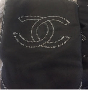 Chanel Black Cowboy Western Boots EU 38.5 US 7.5