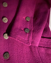 Load image into Gallery viewer, NWOT 97A, 1997 Fall Chanel Vintage Merlot Jacket Blazer FR 34 US 2/4