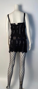 Vintage Chanel 03A, 2003 Fall Snap Collection Black Mini Dress Top Tunic FR 38 US 2/4