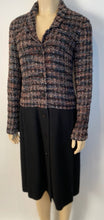 Load image into Gallery viewer, Vintage Chanel 98A, 1998 Fall Boucle Black/Pink Dress FR 38