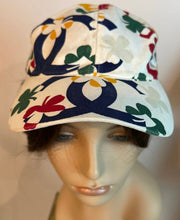 Load image into Gallery viewer, Chanel White Multicolor Clover CC Baseball Cap Hat