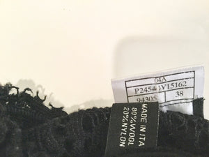 Chanel Vintage 04A 2004 Fall Autumn Crochet Camisole Black Tank Top FR 38 US 4/6