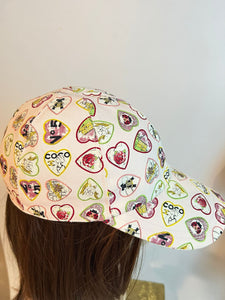 Chanel 06P, 2006 Spring CC Coco logo hearts pink multicolor cotton Hat –  HelensChanel