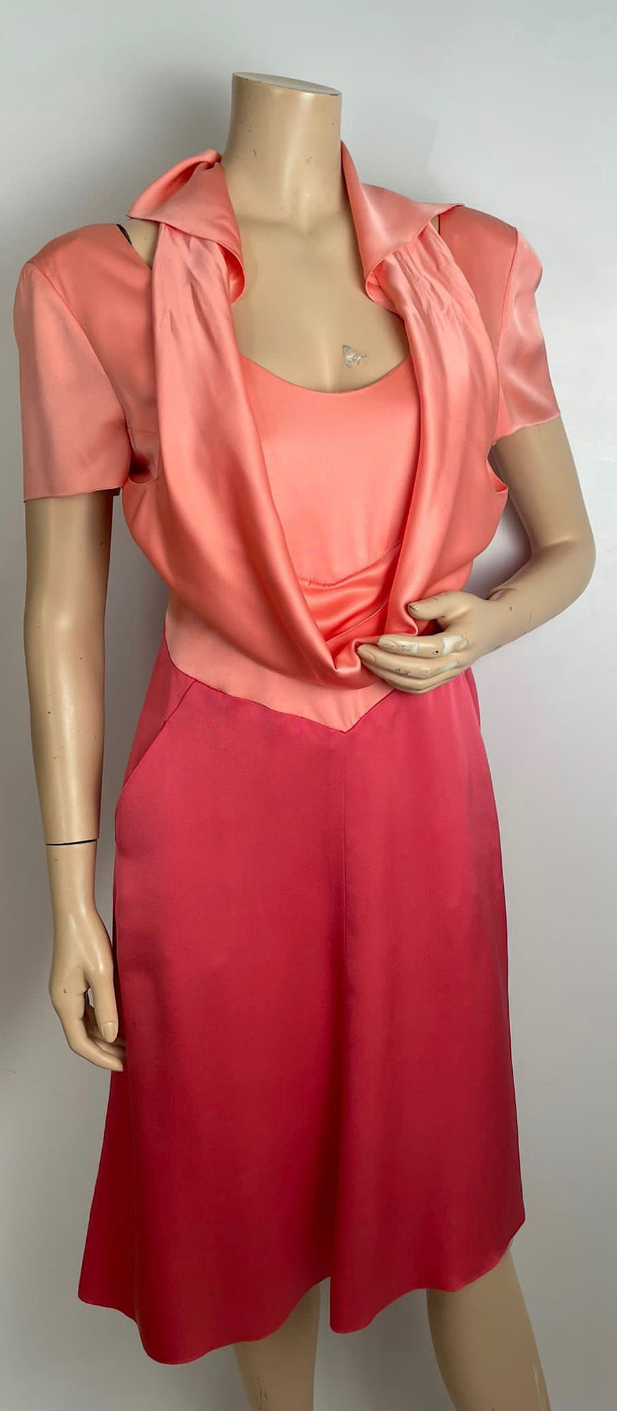 chanel pink vintage dress