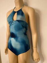 Load image into Gallery viewer, NWT Chanel 18S 2018 Summer Runway Light Blue One Piece Swim Suit FR 36 US 4