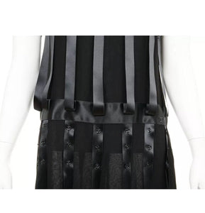 Vintage Chanel 03A, 2003 Fall Snap Collection Black Mini Dress Top Tunic FR 38 US 2/4