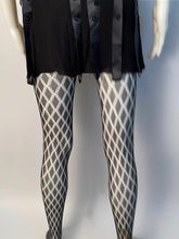 Load image into Gallery viewer, Chanel 09P 2009 Spring fishnet stockings black tights hosiery Sz Large