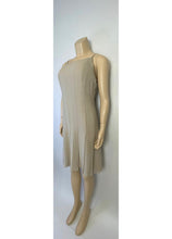 Load image into Gallery viewer, Chanel 04P 2004 Spring Beige Taupe Silk Dress FR 42 US 6/8