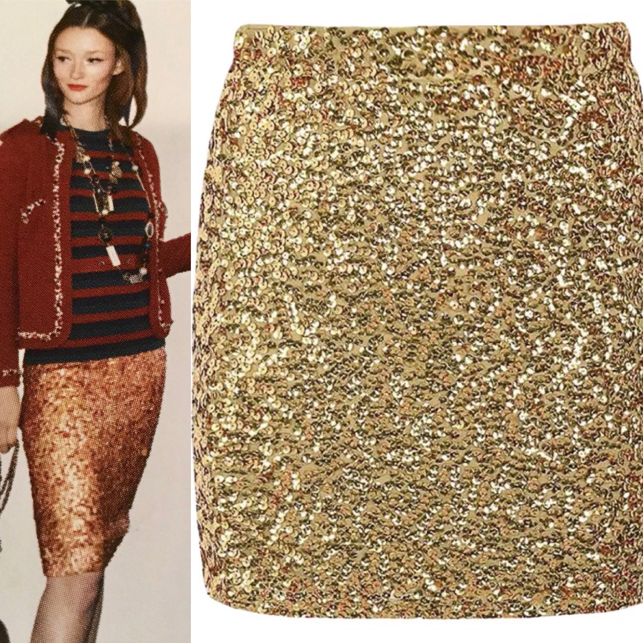 Chanel 06C, 2006 Cruise Resort Sequin Short Mini Skirt