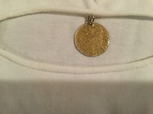 Load image into Gallery viewer, New with Tags Chanel 2007 Spring, 07P White medallion Charm tee Cotton T-shirt FR 40 US 6