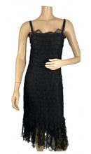 Load image into Gallery viewer, Chanel 06C 2006 Cruise Resort Black Lace Dress FR 38