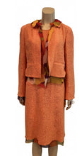 Load image into Gallery viewer, Chanel 00T 2000 Orange Multicolor Skirt Suit FR 40 US 6/8