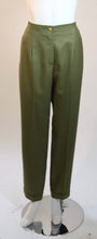 Load image into Gallery viewer, 96A, 1996 Fall Vintage Chanel Rare Military Olive Green Belted Jacket Pant Suit Set FR 36