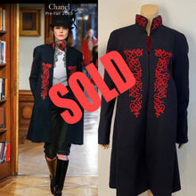 Load image into Gallery viewer, Rare Hard to Find Chanel 15A 2015 Pre-Fall Paris-Salzburg Navy Red Coat FR 40 US 4/6