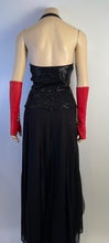 Load image into Gallery viewer, Chanel Fingerless Lambskin Leather Long Red Gloves Size 7.5