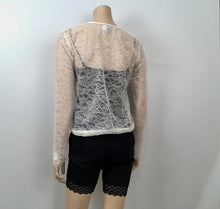 Load image into Gallery viewer, Chanel ‘Le Make Up De Chanel’ 04A, 2004 Fall Autumn lace pullover top blouse FR 40 US 4/6