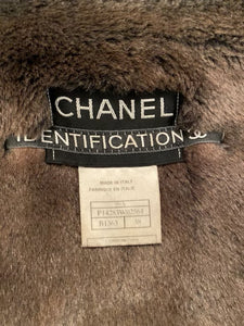 Vintage Chanel Identification 99A 1999 Fall Winter Ski Warm Jacket Coat FR 38 US 6