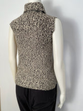 Load image into Gallery viewer, Chanel 04A 2004 Fall Cashmere Brown Cable Knit Tweed Turtleneck Sweater Top FR 36 US 4